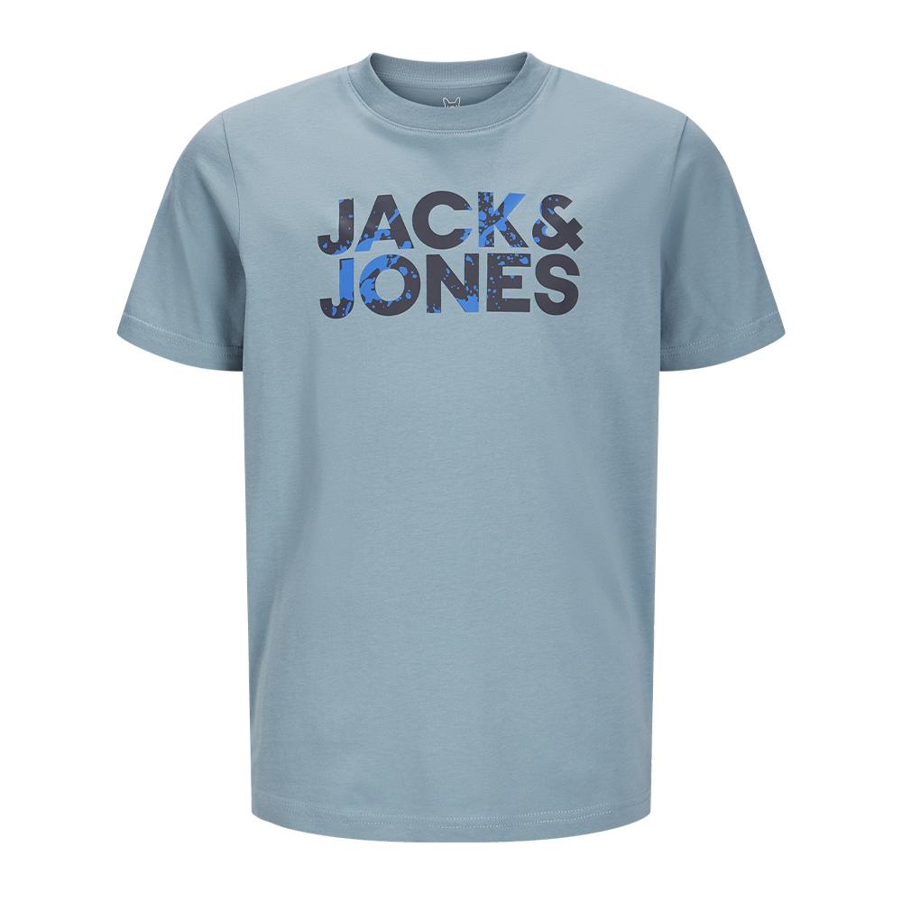 T-shirts Bleu Garçon Jack & Jones Corp Splash pas cher