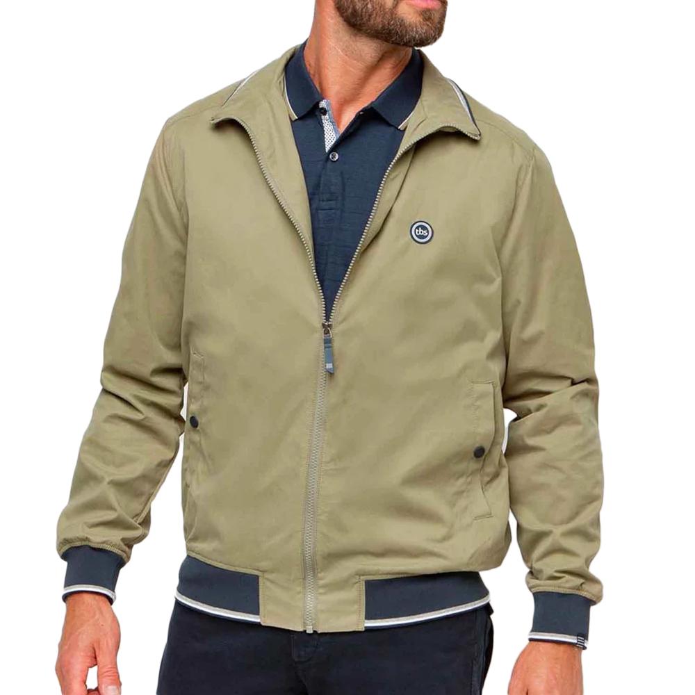 Blouson Zippé Vert  Homme TBS Basimblo pas cher