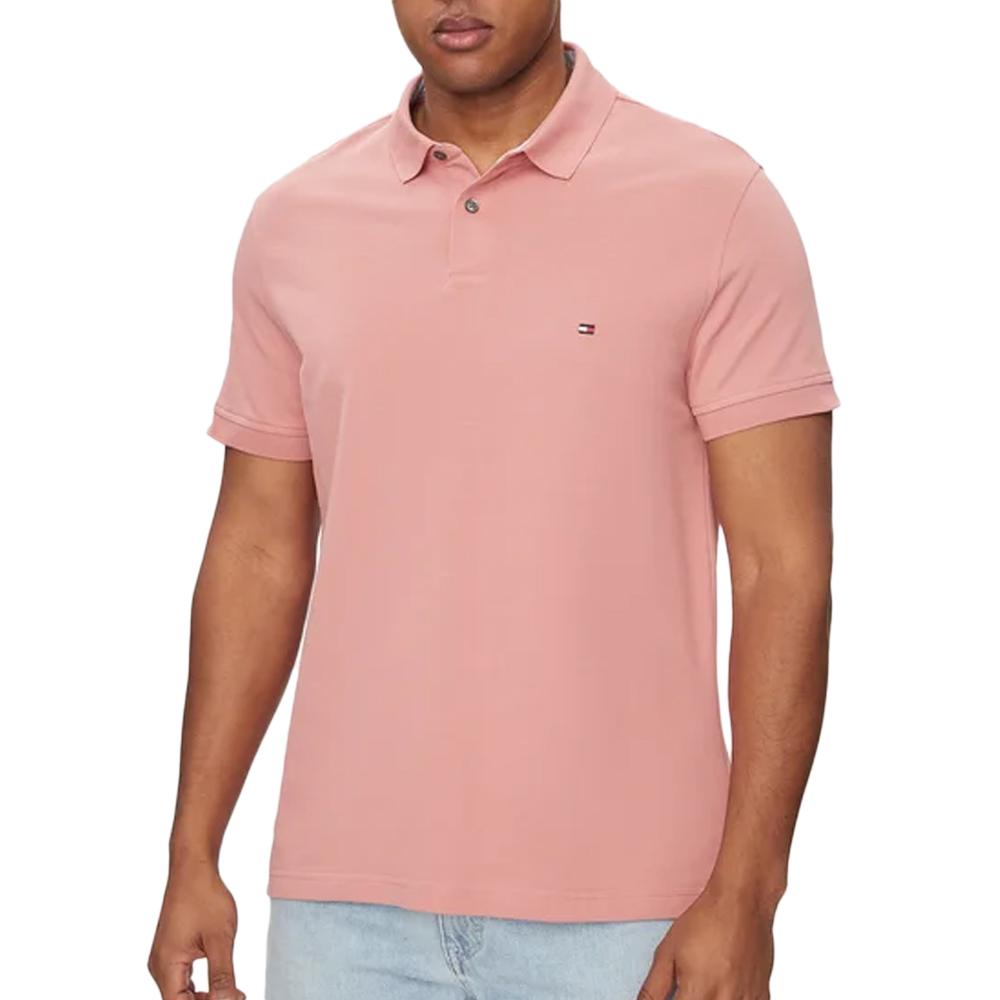 Polo Rose Homme Tommy Hilfiger 1985 Regular pas cher