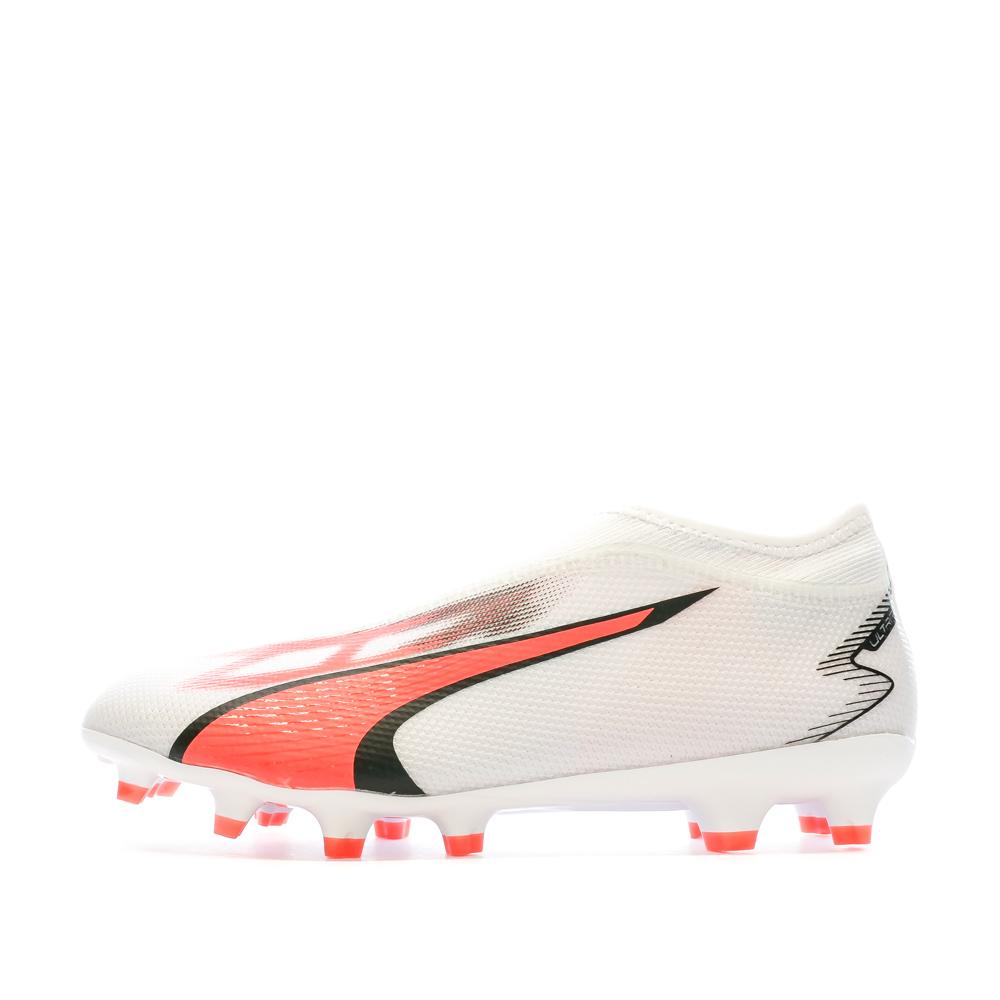 Chaussures de Football Blanc Garçon Puma Ultra Match pas cher