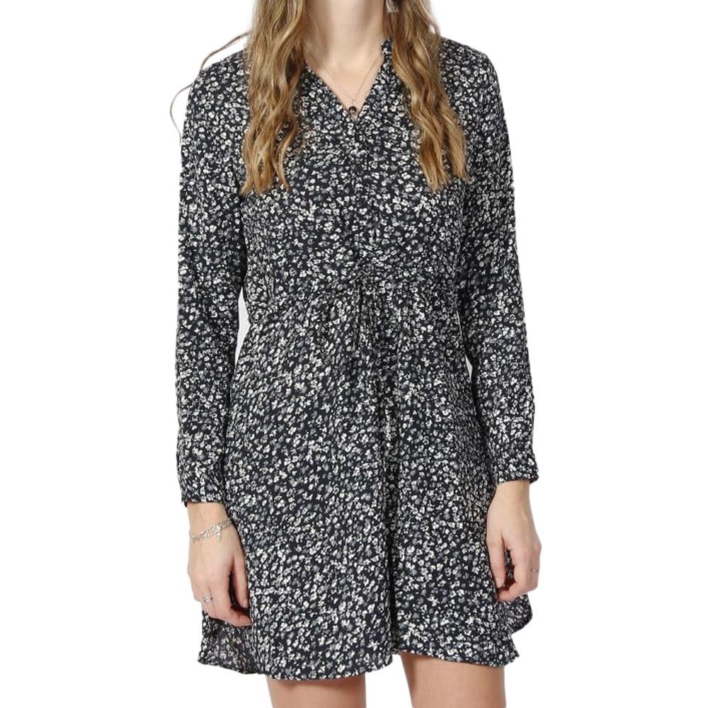 Robe Noire à Motifs Femme Only Cory pas cher