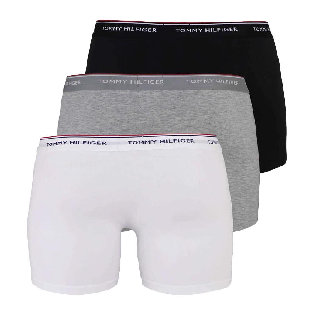 x3 Boxers Marine/Blanc/Gris Homme Tommy Hilfiger Trunk vue 2