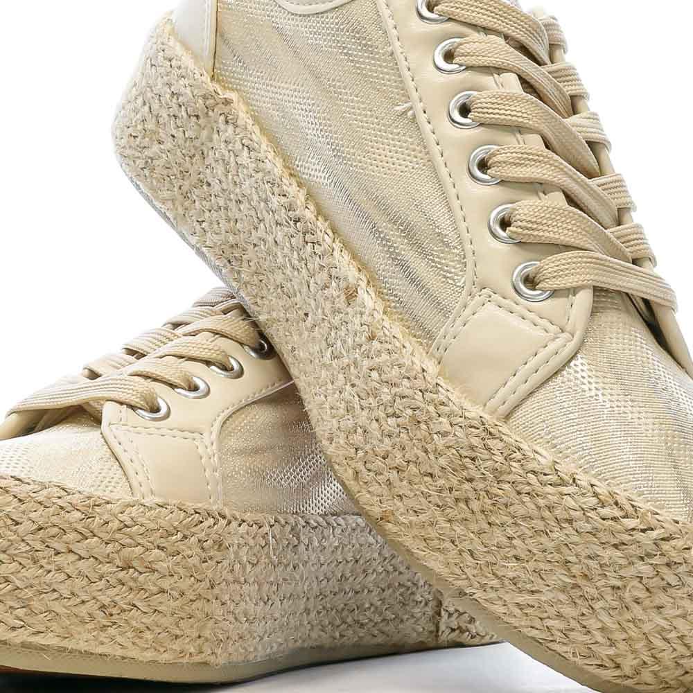 Baskets Beige Femme Chattawak Paco vue 7