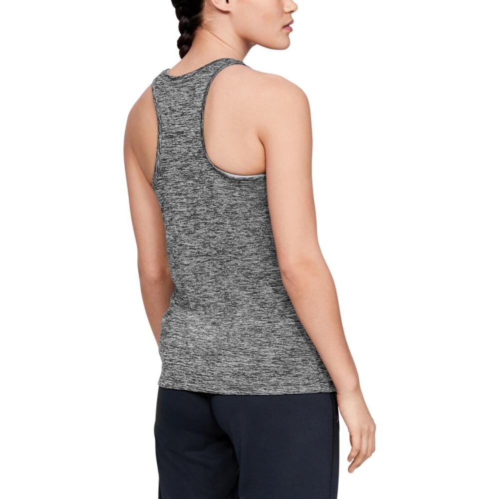 Débardeur Noir Chiné Femme Under Armour vue 2