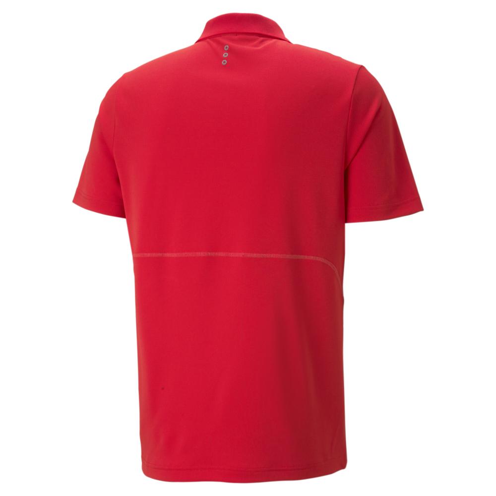 Polo Rouge Homme Puma Ferrari vue 2