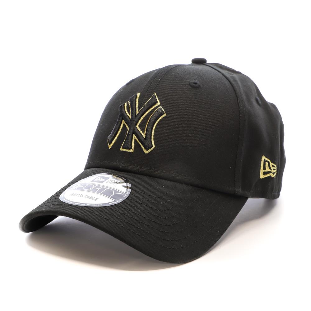 Casquette Noire/Doré Femme New Era Metallic Outline pas cher