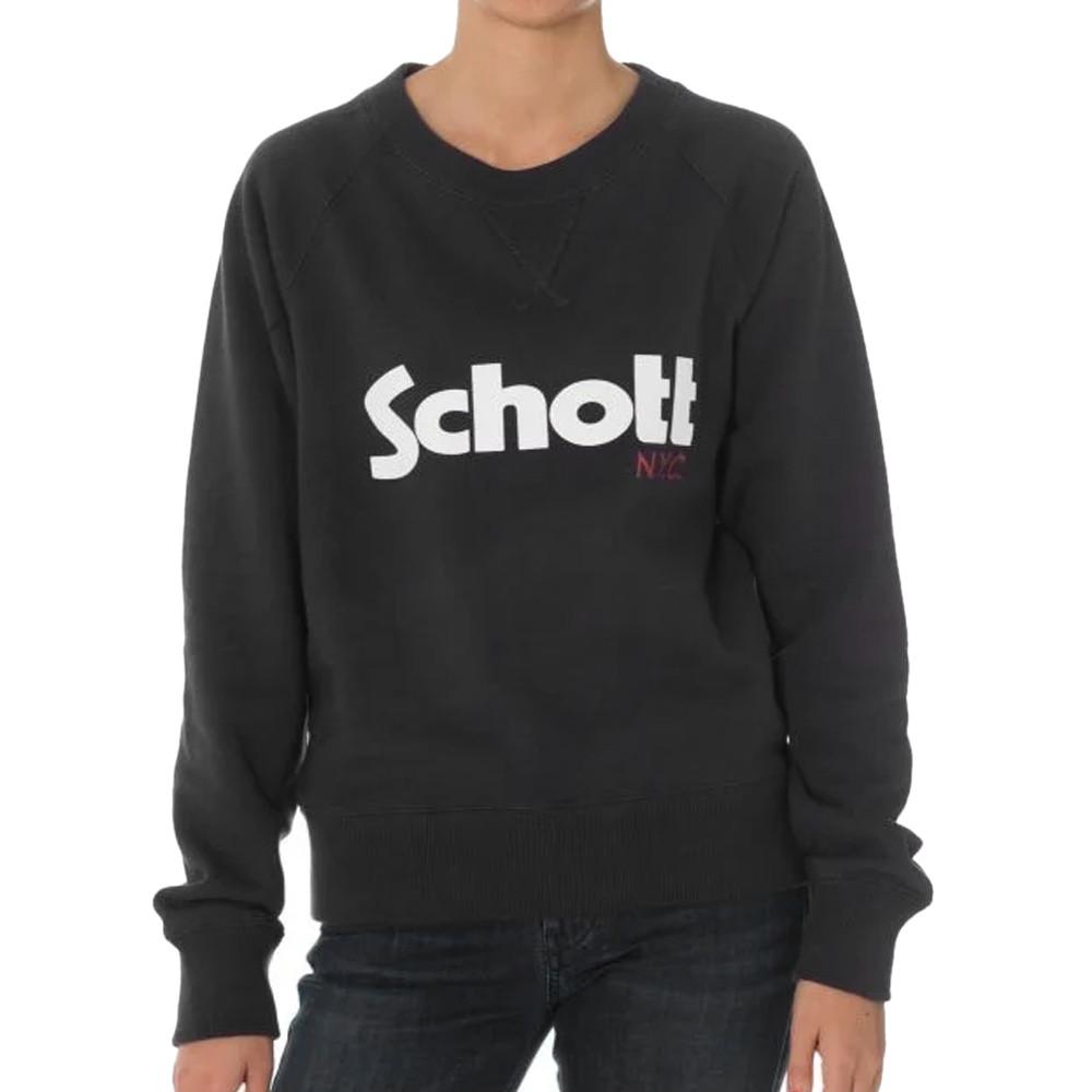 Sweat Noir Femme Schott Ginger1 pas cher