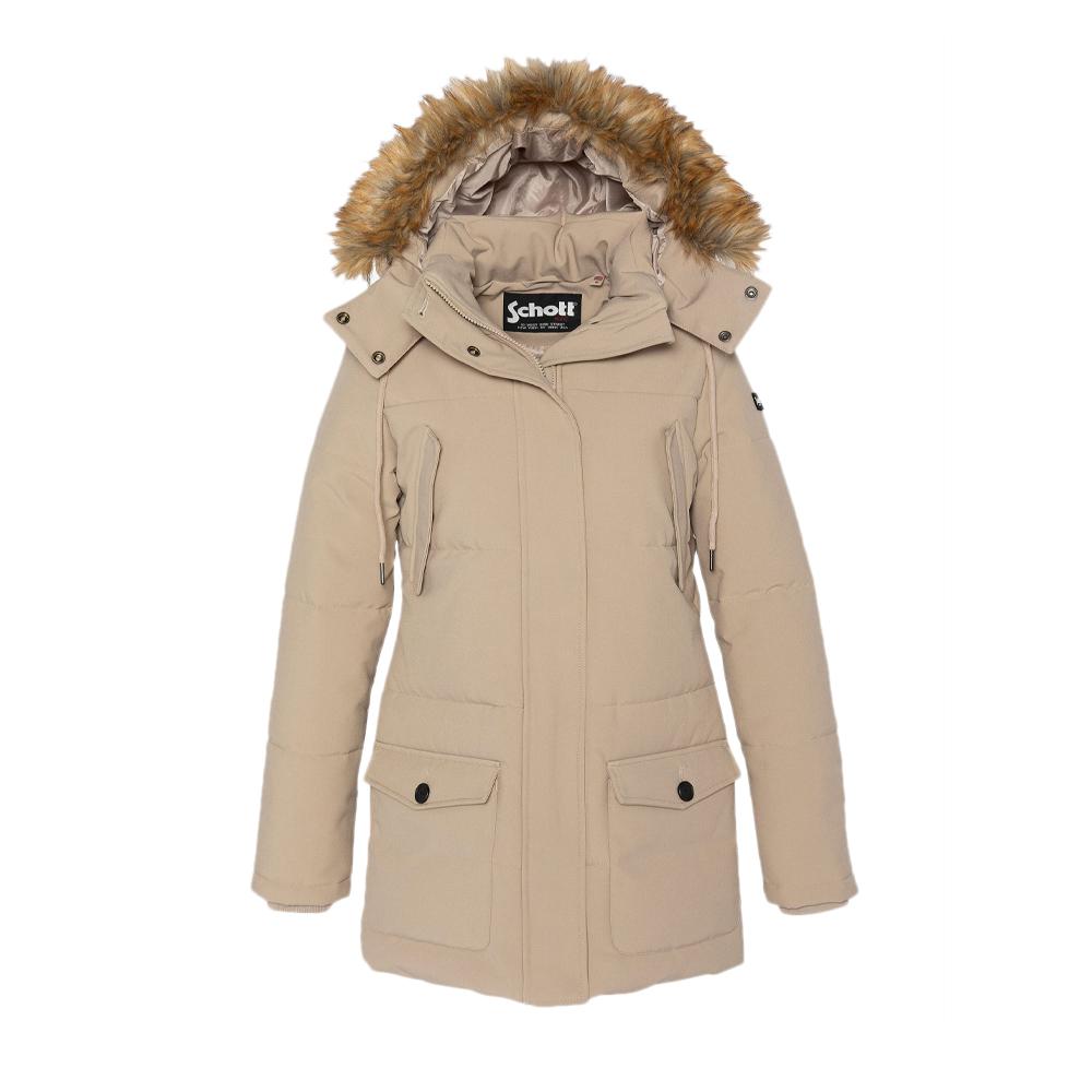 Parka Beige Femme Schott JKTCAMILIAW pas cher