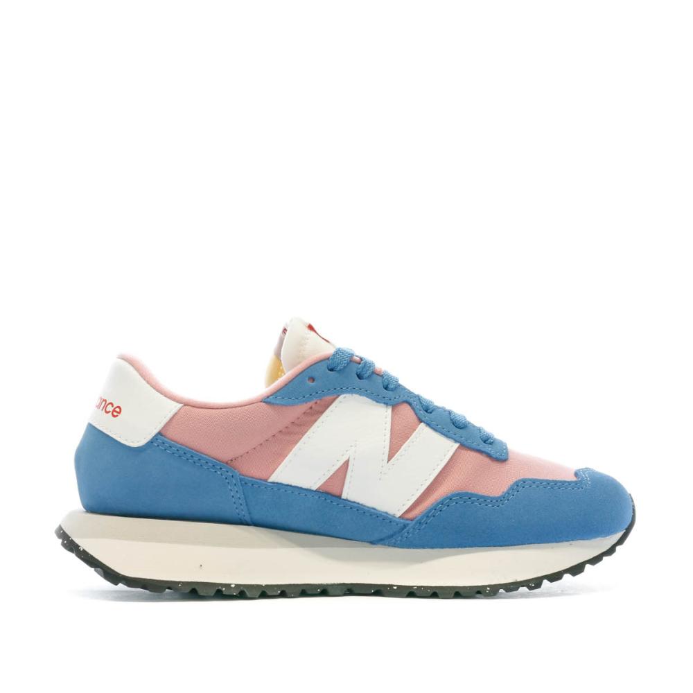 New balance femme bleu rose best sale