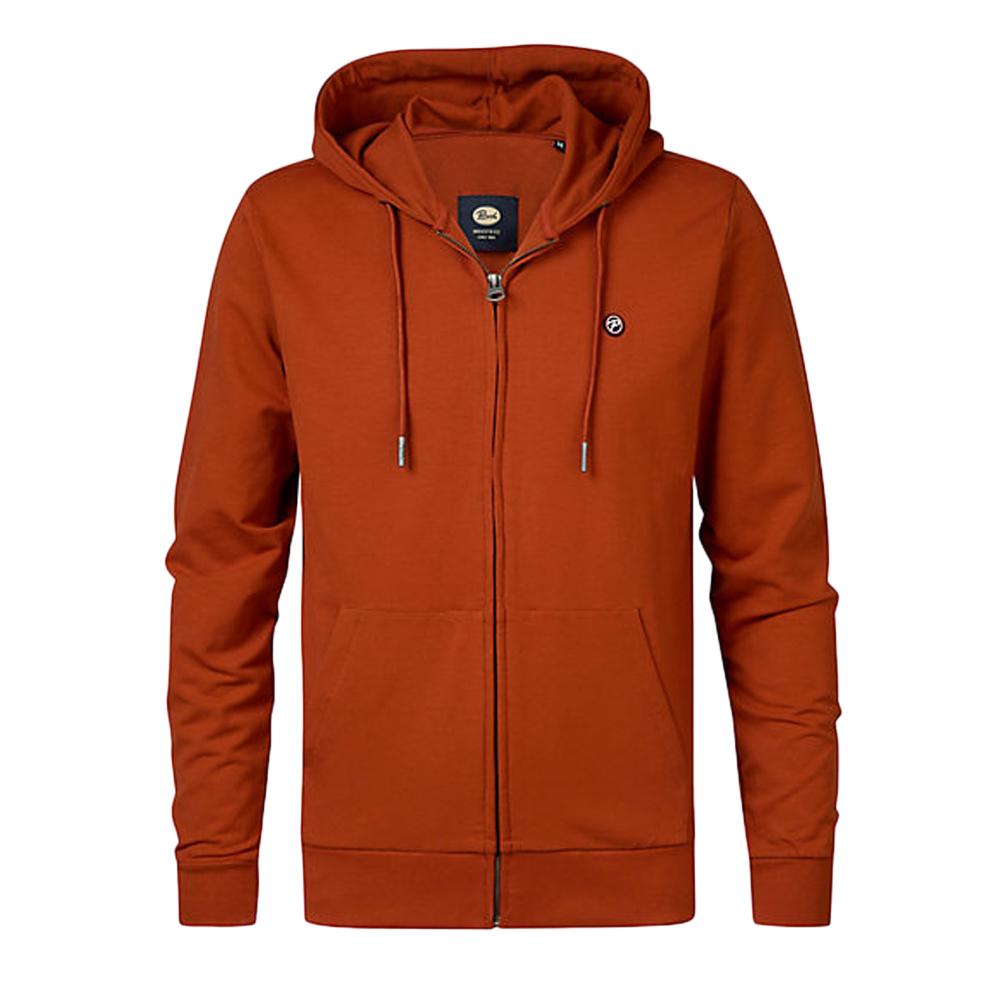 Sweat Zippé Orange Homme Petrol Industries SWH004 pas cher