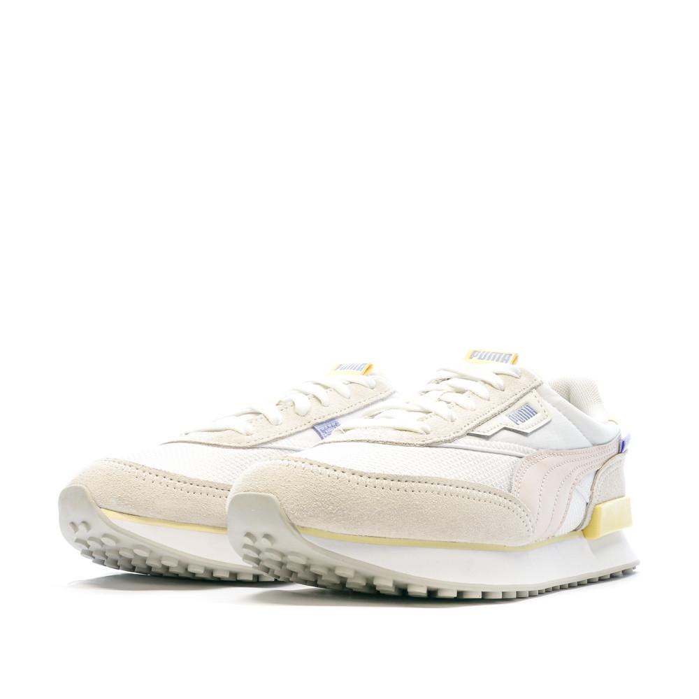 Baskets Blanc/Beige Femme Puma Future Rider vue 6