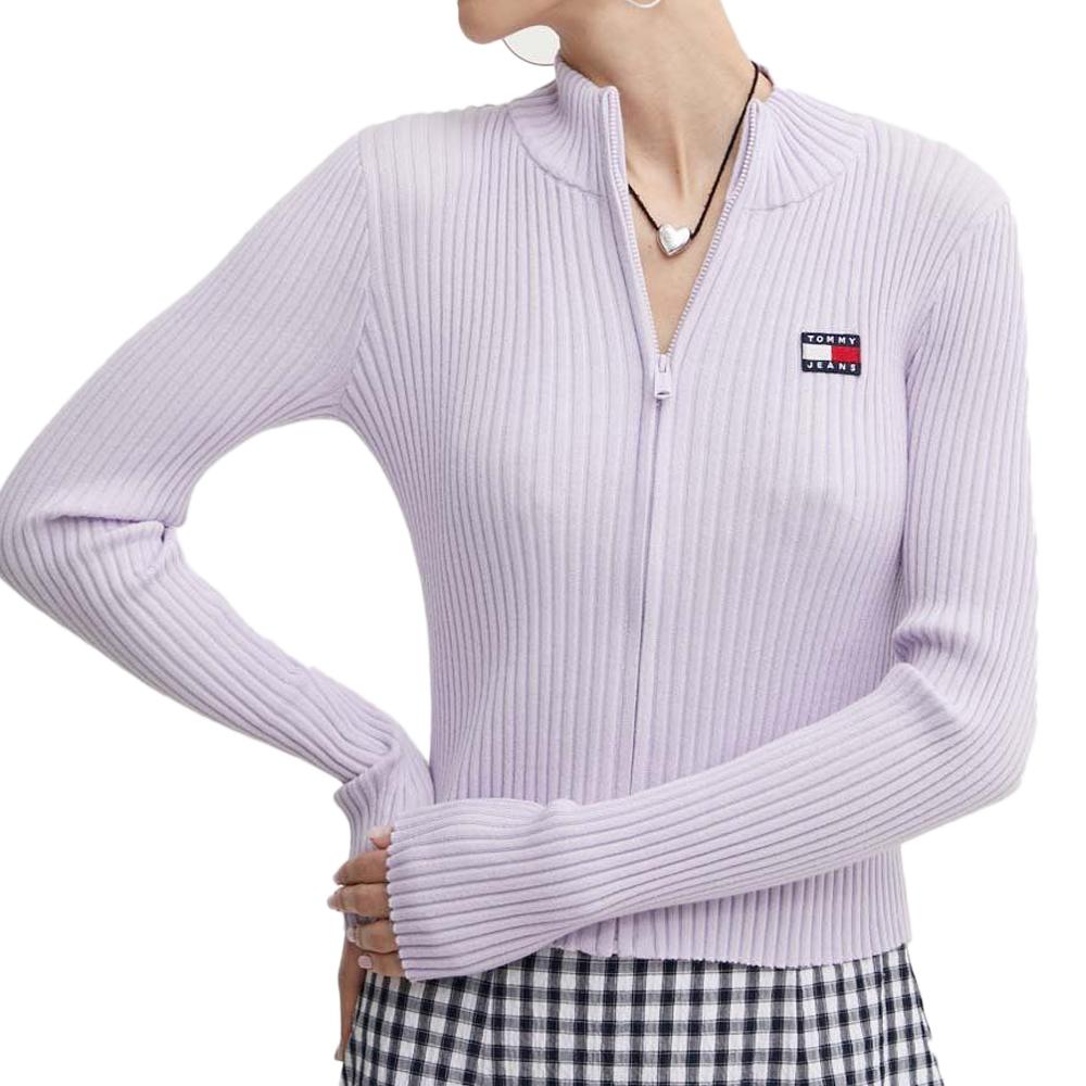 Sweat Zippe Violet Femme Tommy Hilfiger Thru Badge