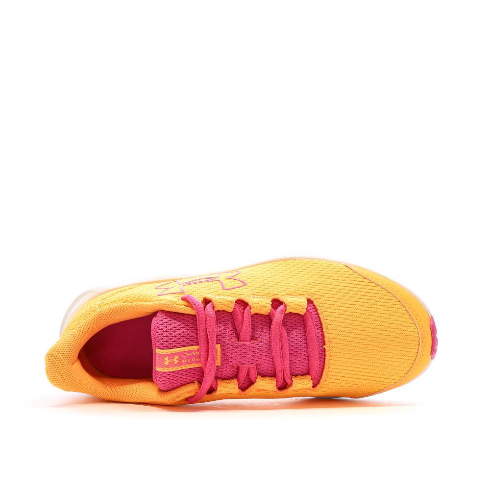 Chaussures de Running Orange Femme Under Armour Charged Pursuit 3 vue 4