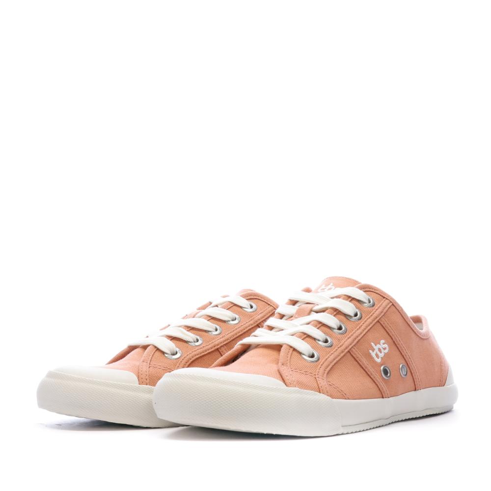 Baskets en Toile Corail Femme TBS Opiace vue 6