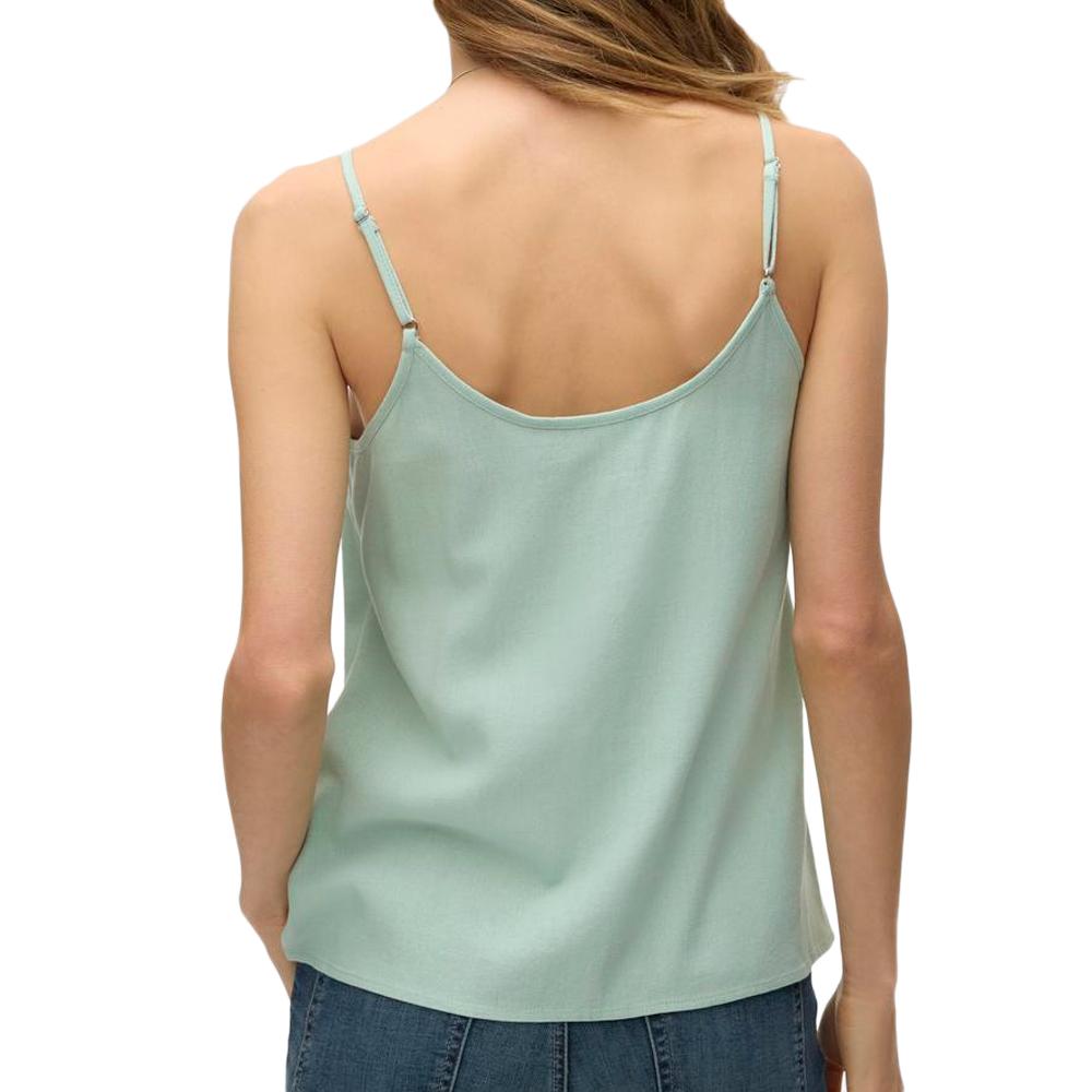 Top Vert Clair Femme Vero Moda Singlet vue 2