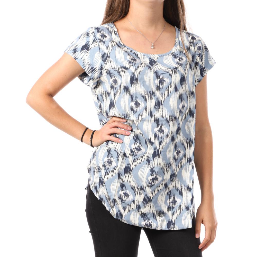 Top Bleu à motifs Femme Only Nova vue 2