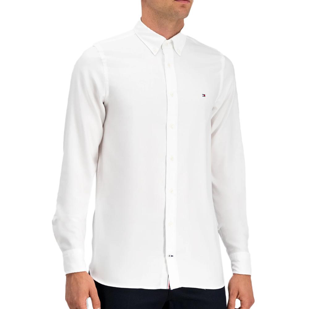 Chemise Manches Longues Blanc Homme Tommy Hilfiger Casual pas cher