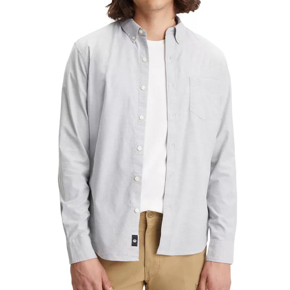 Chemise Grise Homme Dockers Oxford pas cher