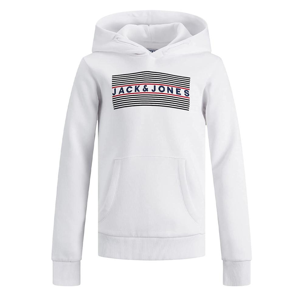 Sweat Blanc Garçon Jack and Jones jecorp pas cher