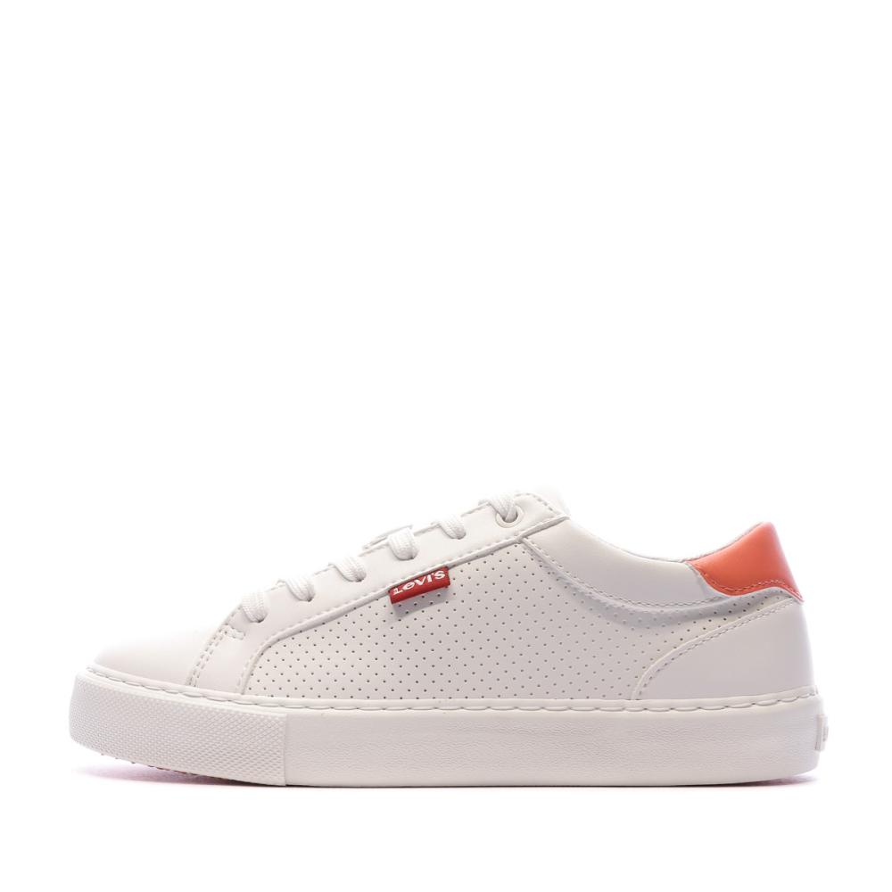 Baskets Blanche Femme Levis Woodward Refresh pas cher