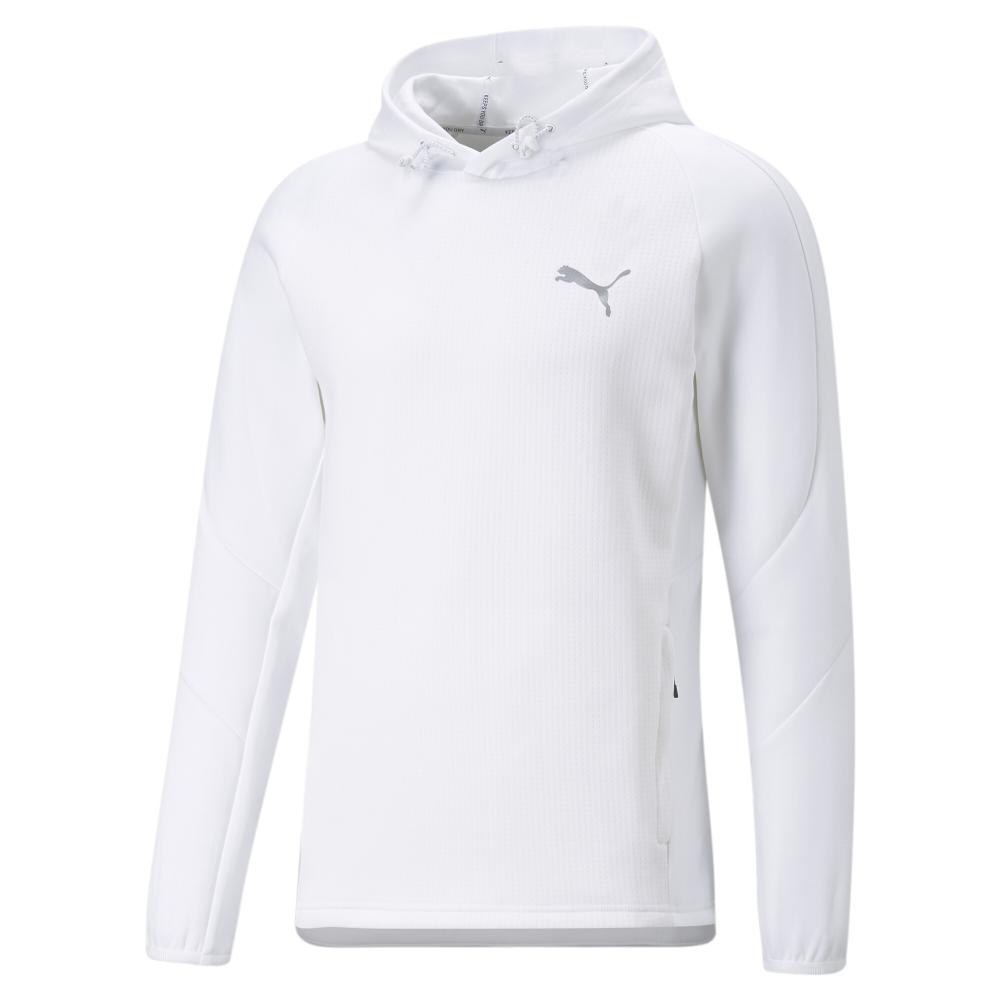 Sweat à Capuche Blanc Homme Puma Evostripe pas cher