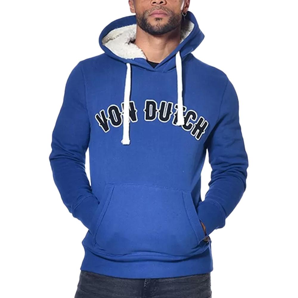 Sweat à Capuche Bleu Homme Von Dutch Must pas cher