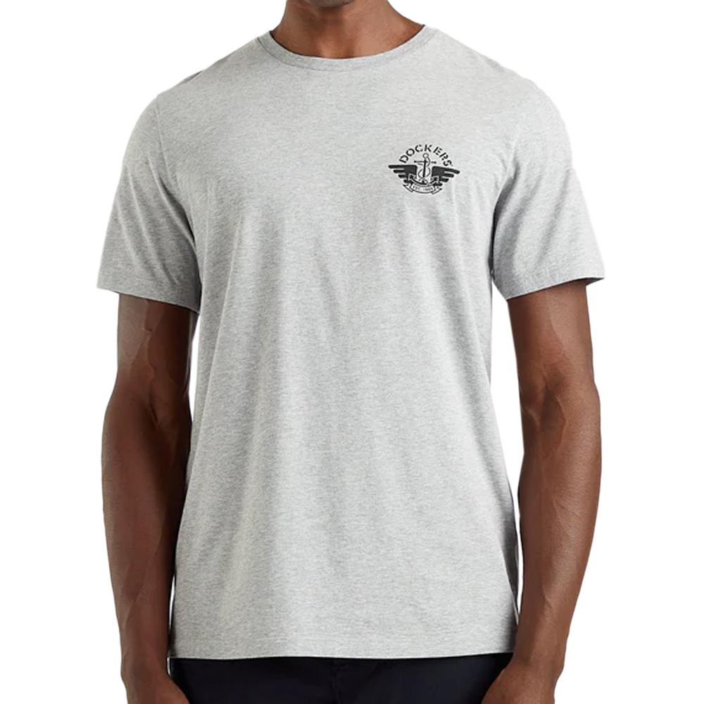 T-shirt Gris Chiné Homme Dockers Graphic pas cher