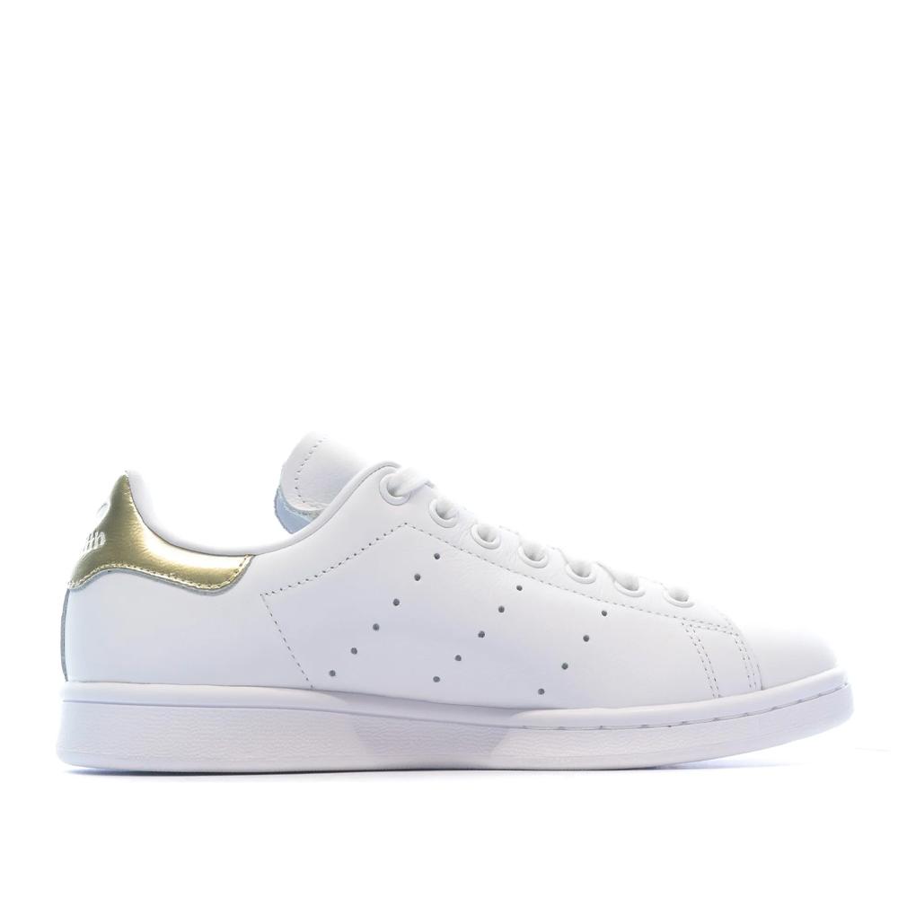 Stan Smith Baskets Blanc/Doré Femme Adidas vue 2