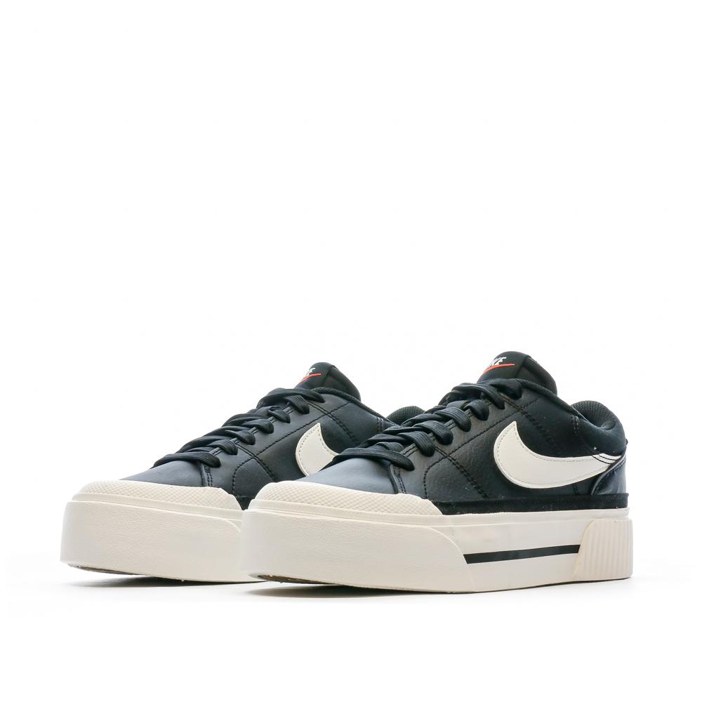 Baskets Noir Femme Nike Court Legacy Lift vue 6