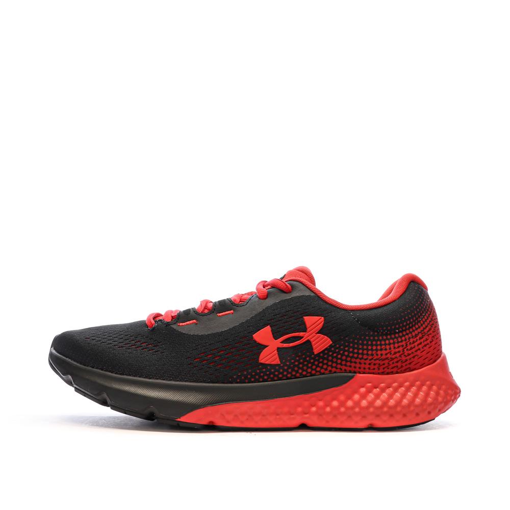 Chaussures de Running Noir/Rouge Homme Under Armour Charged Rogue 4 pas cher