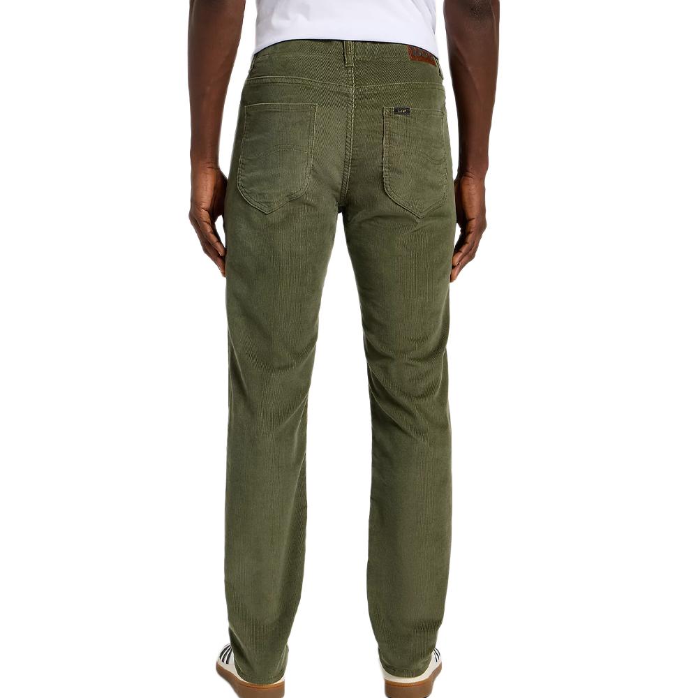 Pantalon en Velours Slim Kaki Homme Lee Mercantile vue 2