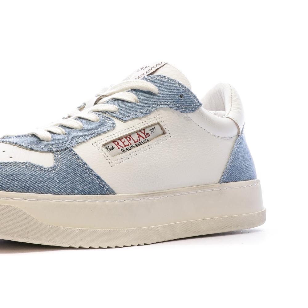 Baskets Blanche/Bleu Homme Replay Bring Reload vue 7