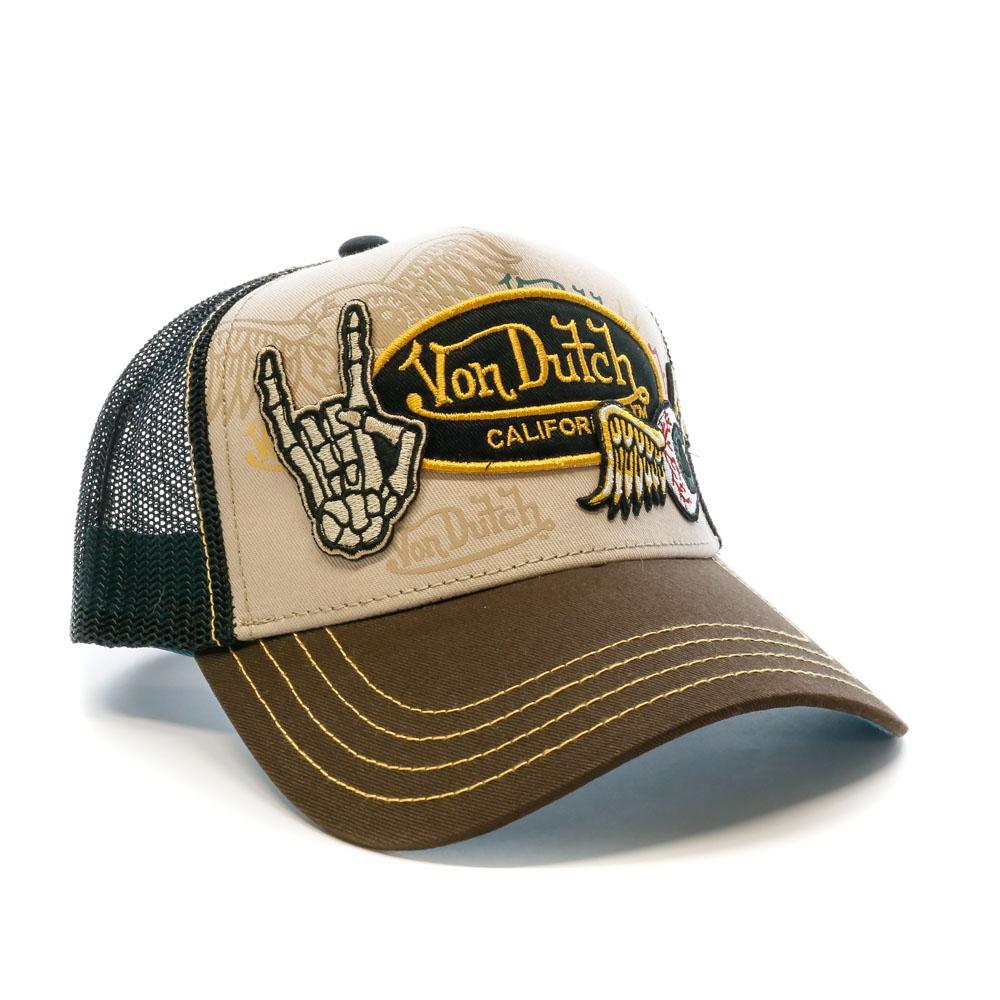 Casquette Marron Homme Von Dutch Casquette Patches vue 2