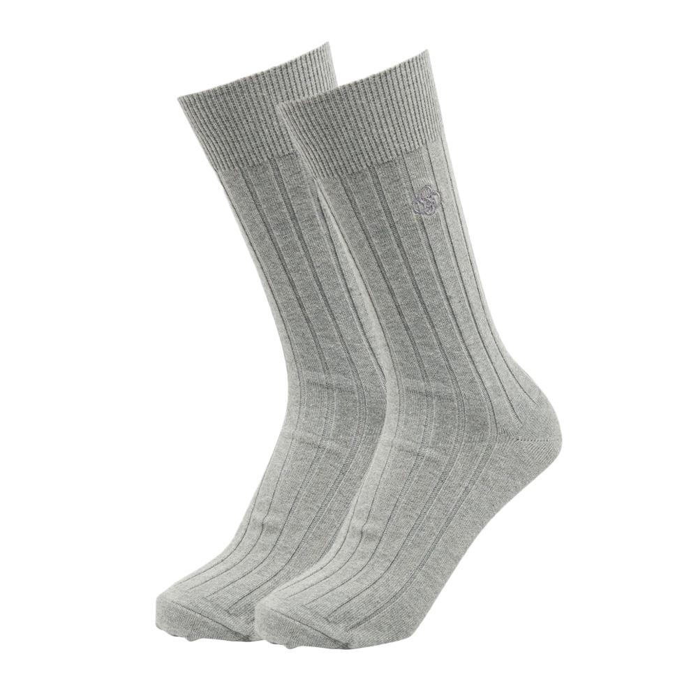 x1 Paire de Chaussettes Grises Homme SUPERDRY Core Rib Sock pas cher