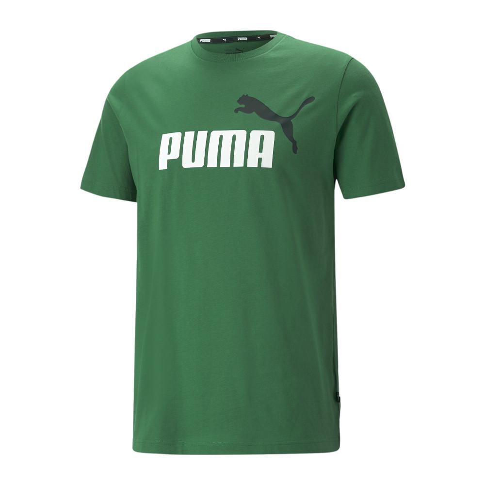 T-shirt Vert Homme Puma Essential +2 pas cher