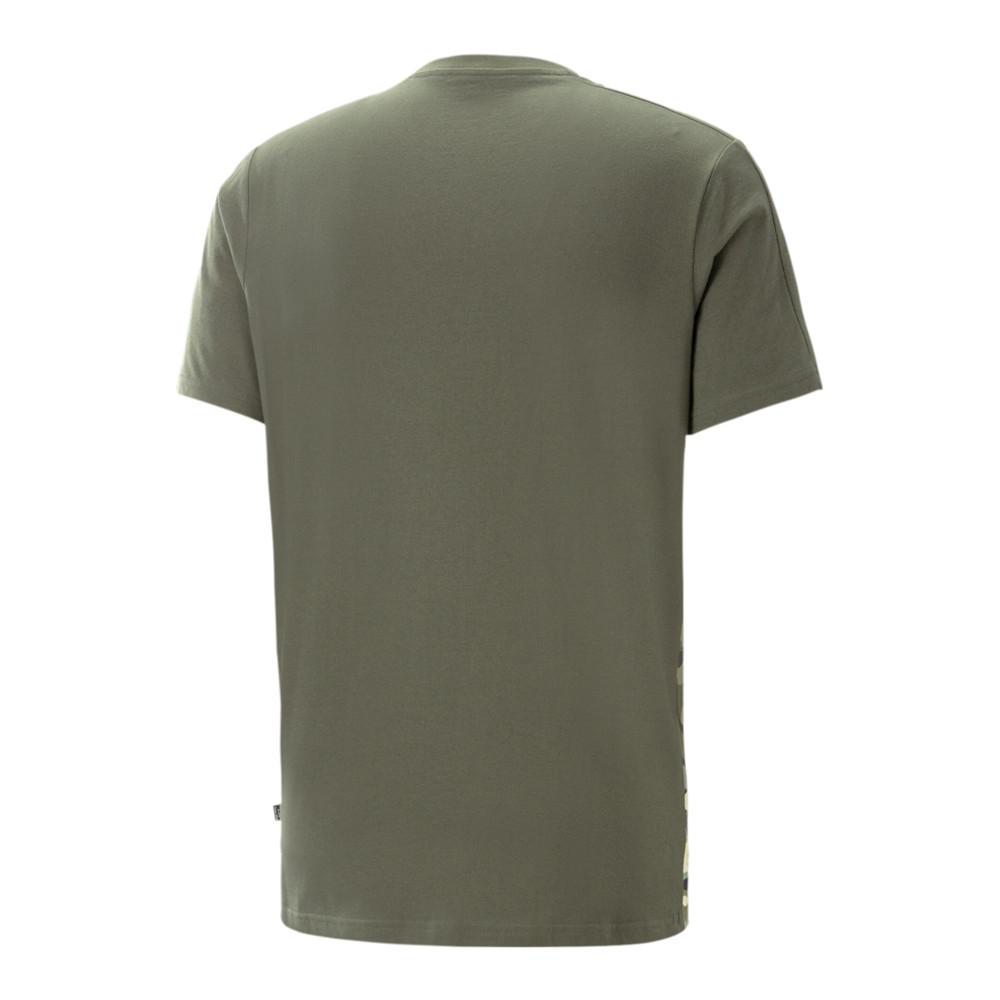 T-shirt Kaki Homme Puma Ess Block vue 2