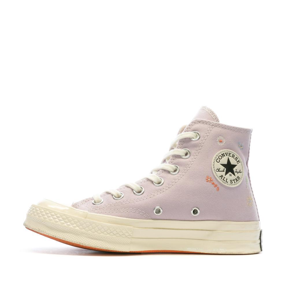 Baskets Mauve Femme Converse Chuck 70 Hi Pale Amethyst