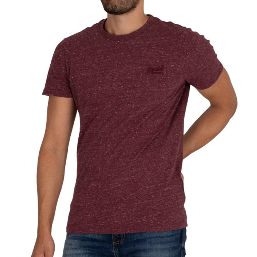 T-shirt Bordeaux Homme Superdry Vintage Logo pas cher