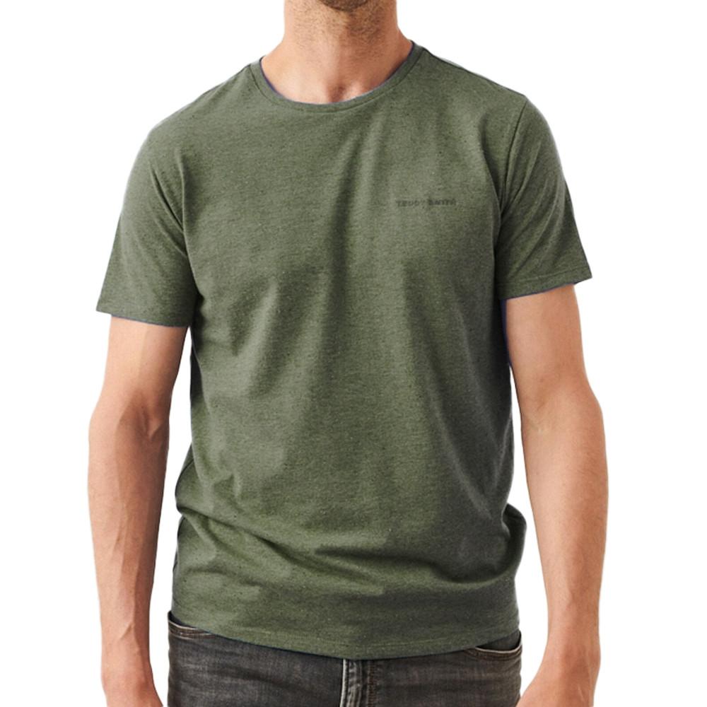 T-shirt Vert Homme Teddy Smith Nark pas cher