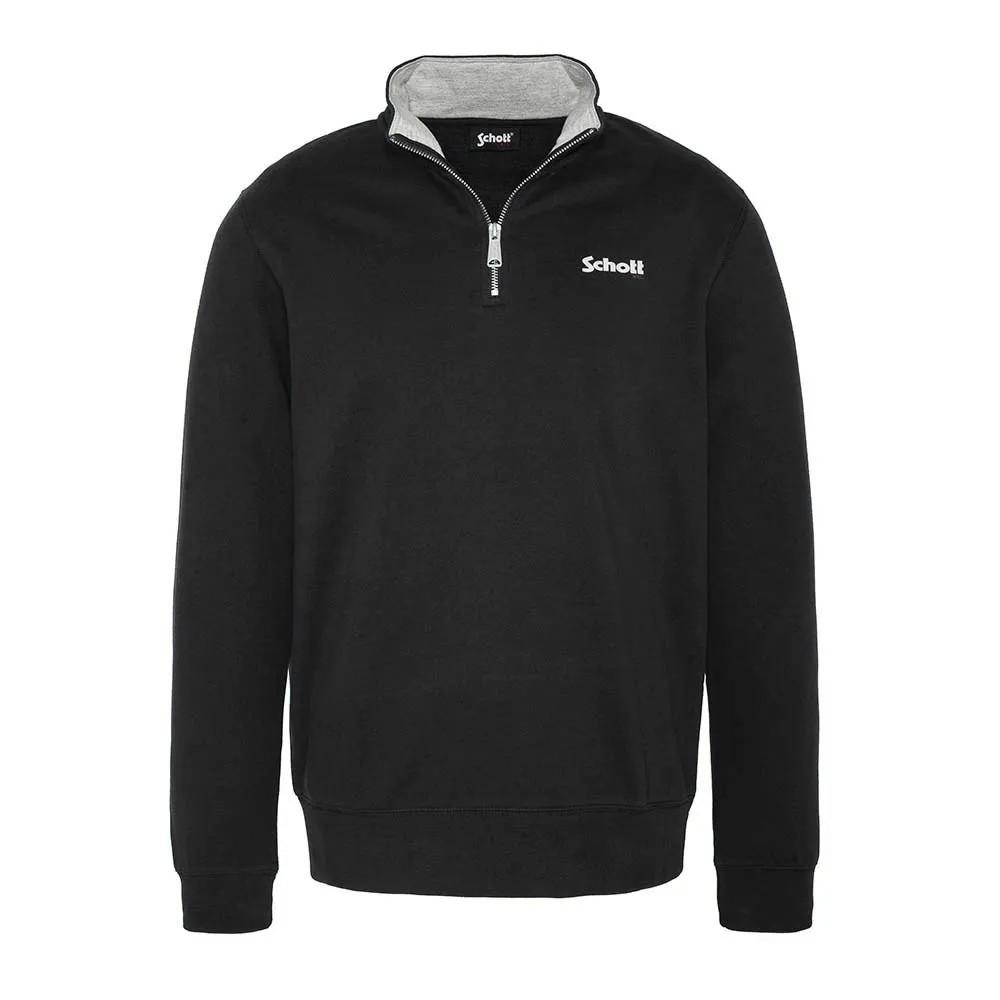 Sweat Noir Homme Schott Half pas cher