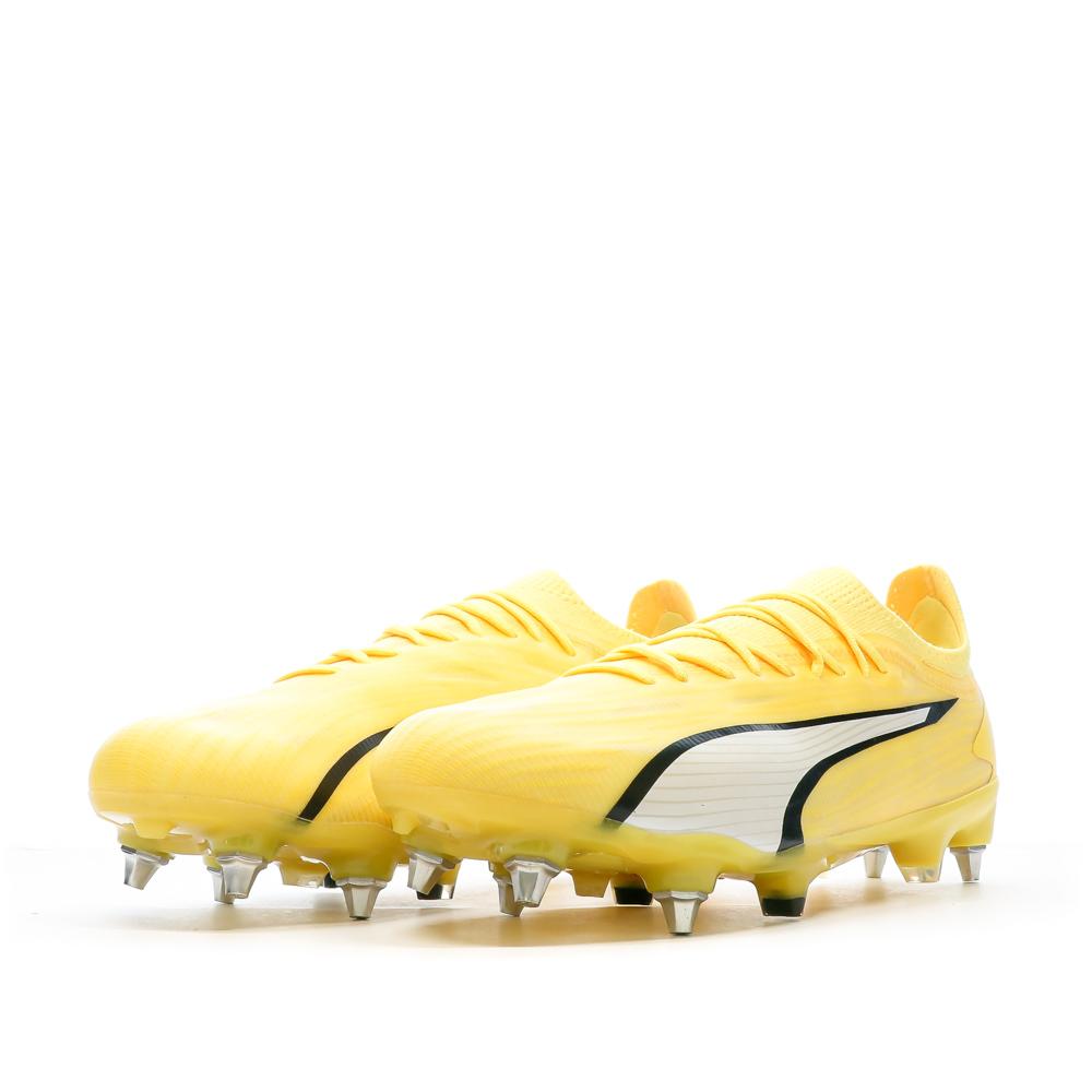 Chaussures de foot Jaunes Homme Puma Ultra Ultimate MxSG vue 6