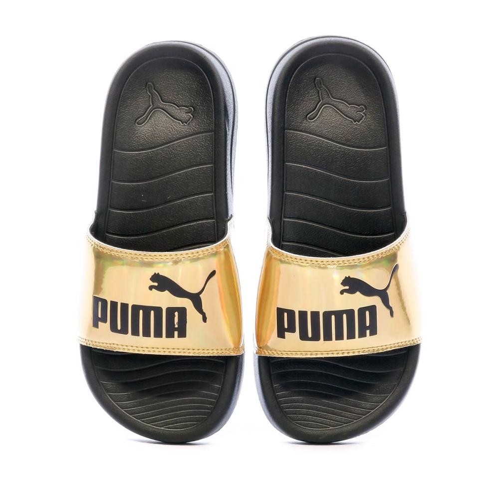 Claquettes Noir/Doré Femme Puma Popcat 20 Irridescent vue 3