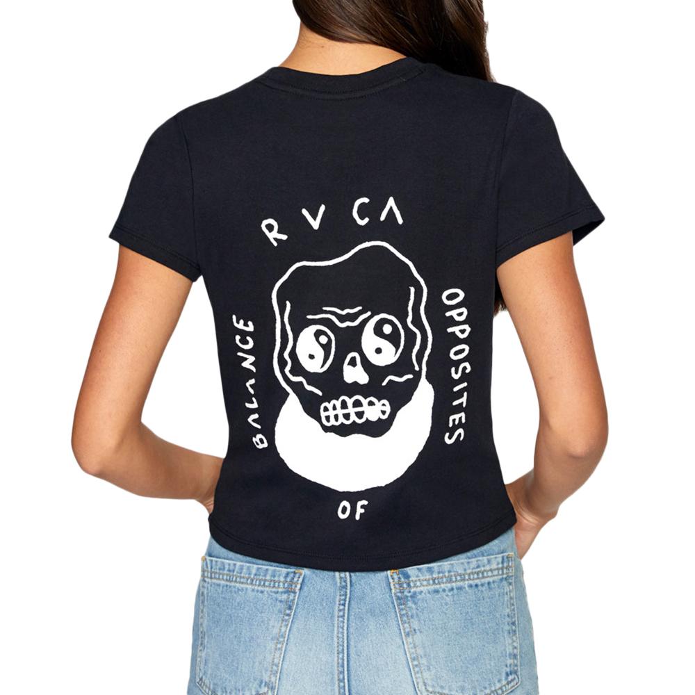 T-shirt Noir Femme RVCA Z3SSRCRVF1 vue 2