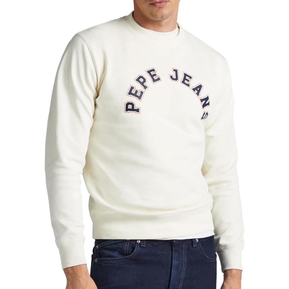 Sweat Blanc Homme Pepe jeans Westend pas cher