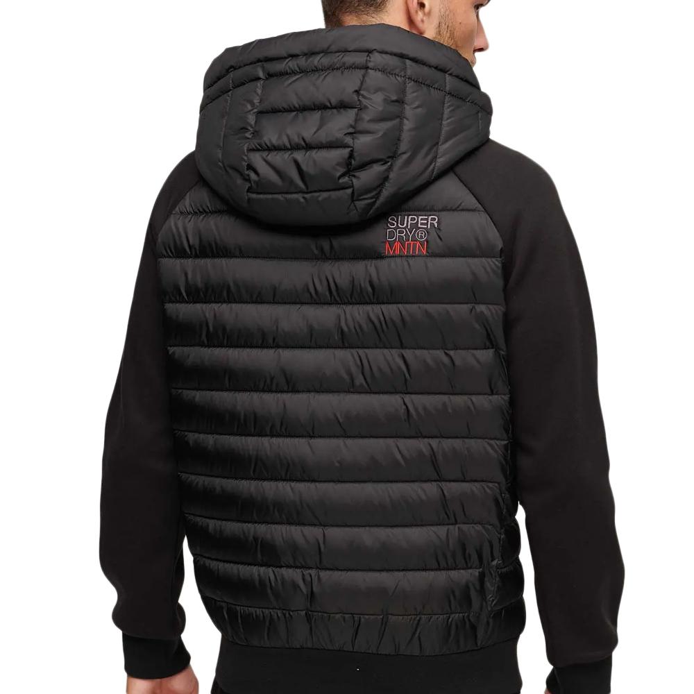 Doudoune Noire Homme Superdry Hooded Storm vue 2