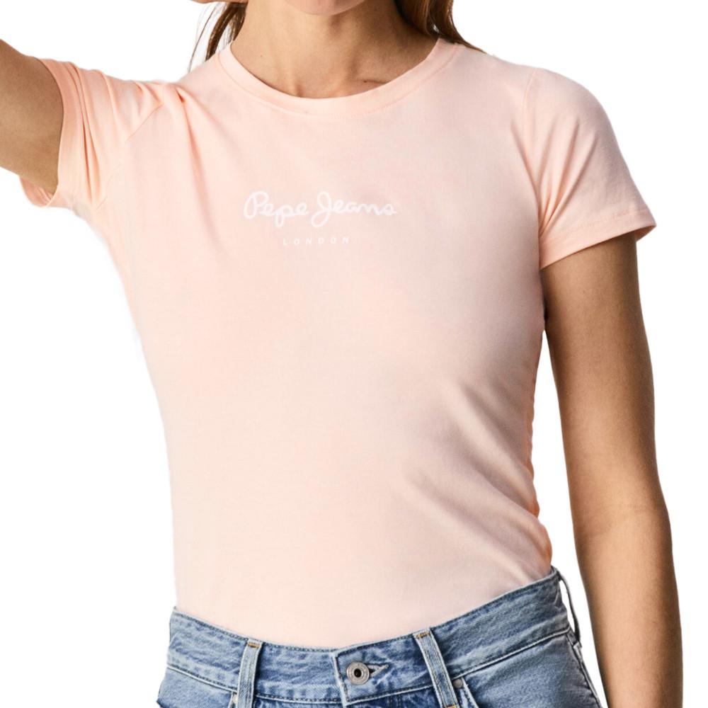 T-shirt Rose Femme Pepe Jeans New Virginia pas cher