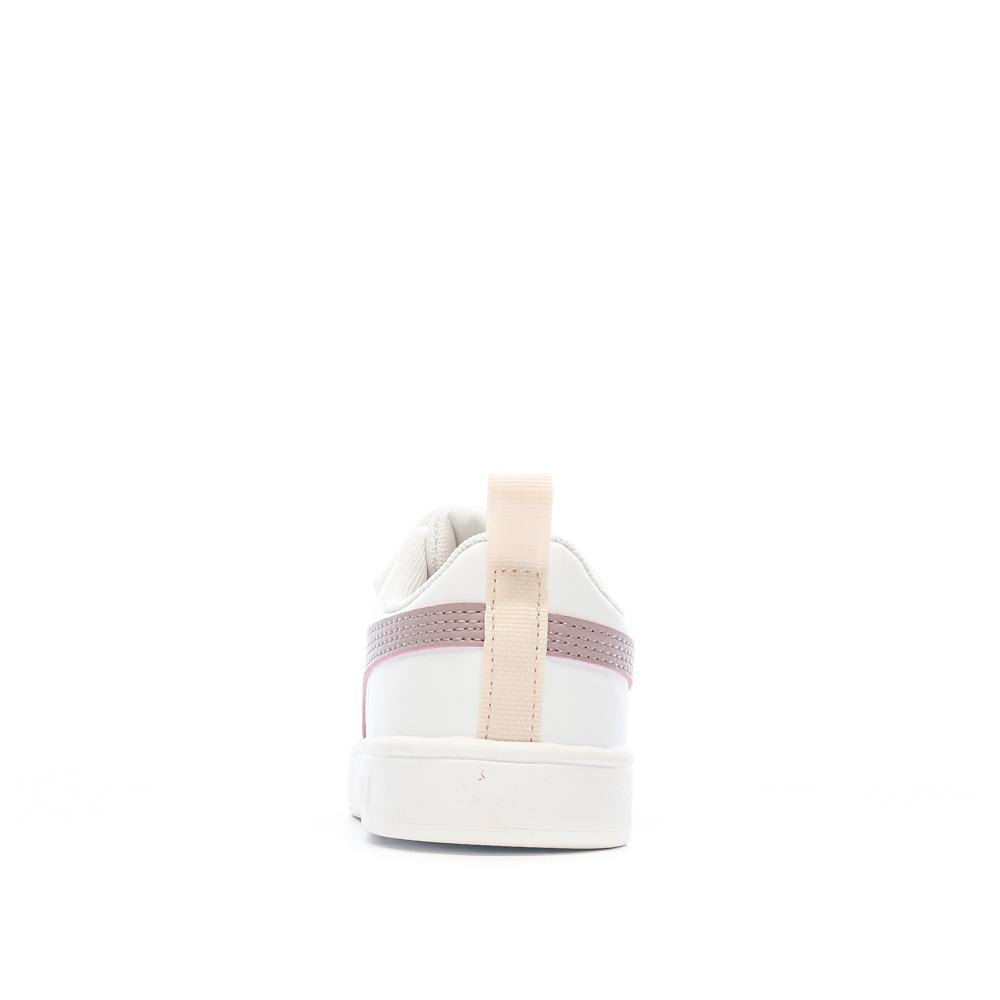 Baskets Blanches/Violet Fille Puma Rickie vue 3