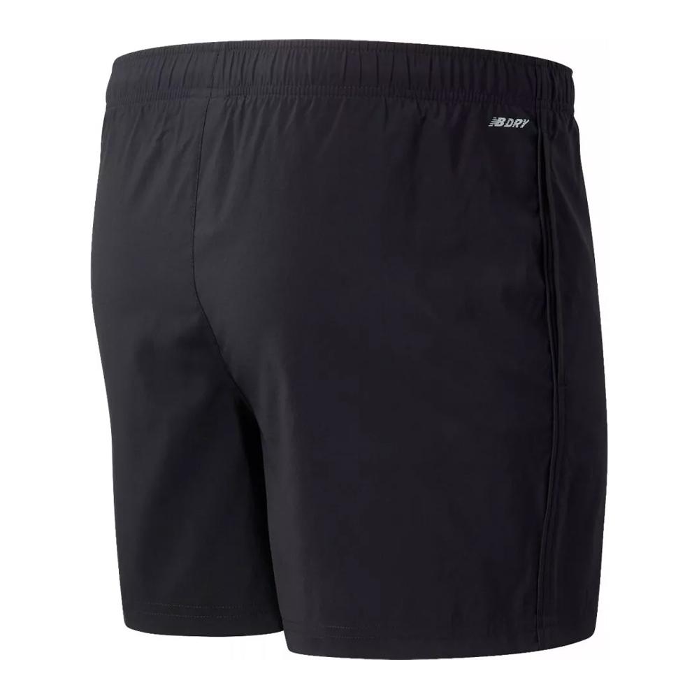 Short Noir Homme New Balance Core Run 5 vue 2