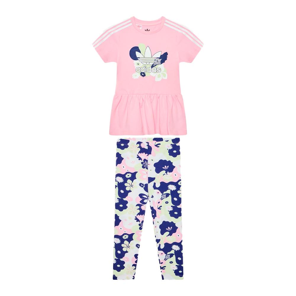 Ensemble Rose Fille Adidas Set pas cher