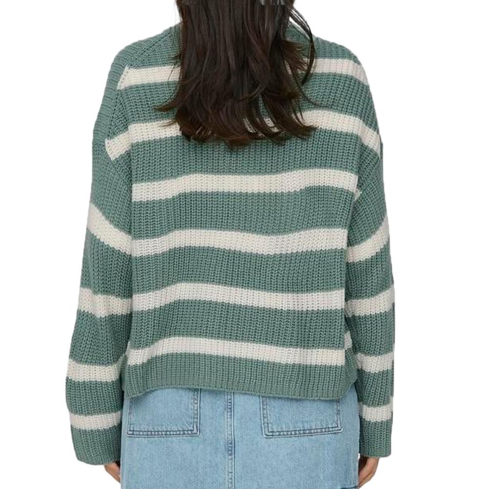 Pull à Rayures Vert Femme JDY Stripe vue 2